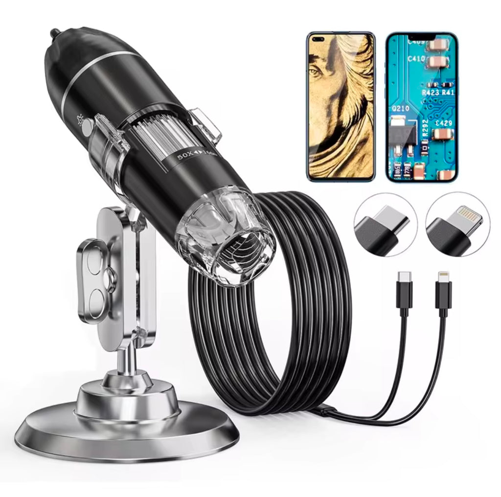 Hair & Scalp Zoom Camera – 1600X with LED Lights